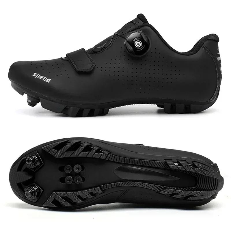 Women'S Shoes - ユニセックスMTBシューズ サイクリングシューズ クリート付き メンズ マウンテンバイク レディース