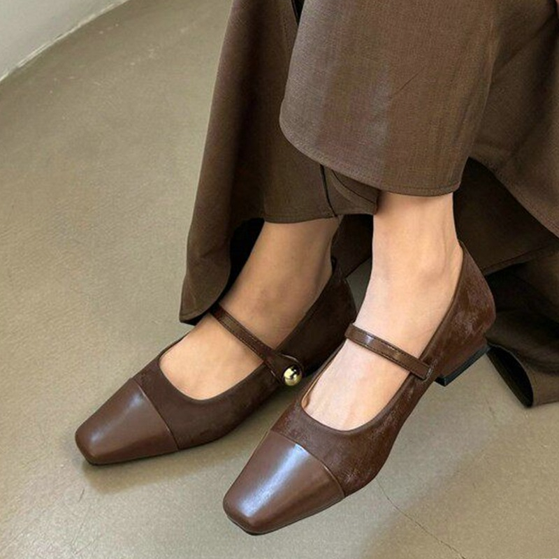 メアリージェーンシューズ女性用エレガントチャンキーシューズド - Boots のレビューと価格