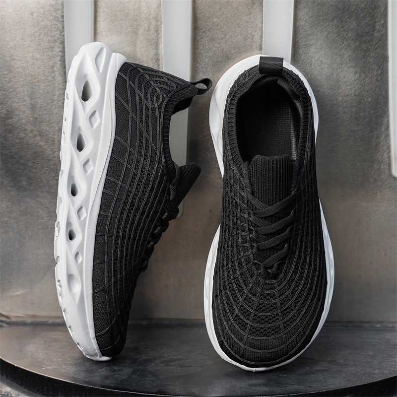 Nreトレンド メンズスニーカー 軽量で通気性の良いニット素 - Shock Absorbing Gym Trainers のレビューと価格